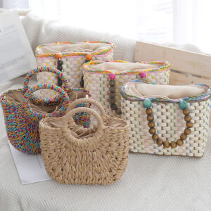 Women's Woven/Straw Travel Vacation Handbag