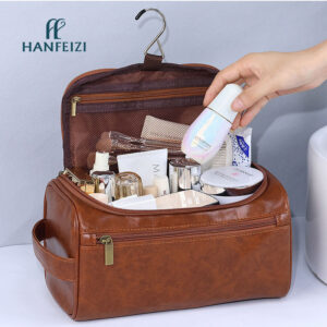 Leather Men's Travel Toiletry Bag
