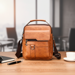 Men's Cross-Body Leather Bag